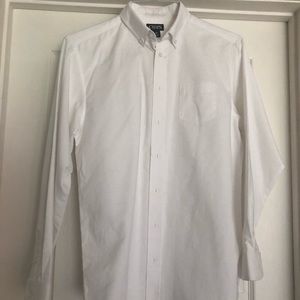 White CHAPS boys dress shirt. Size 18